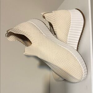 Sonoma Cream Knit Slip-On Shoes